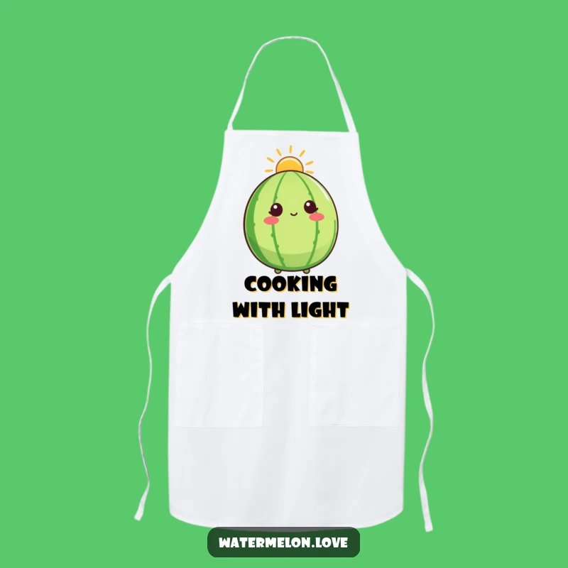 Funny Sunshine Watermelon Apron: Hilarious Fruit Character for Bright Cooking