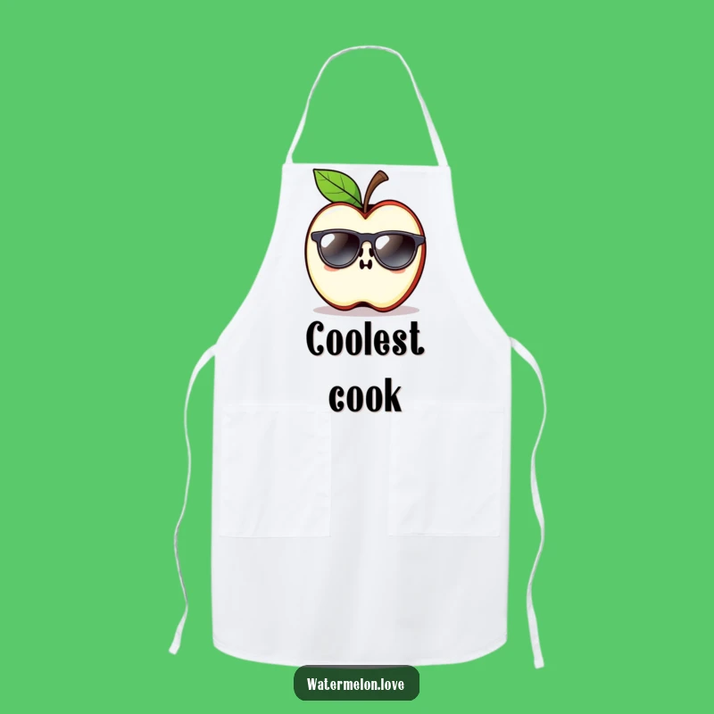 Funny Apple Slice Chef Apron - Cook with Cool Sunglasses!