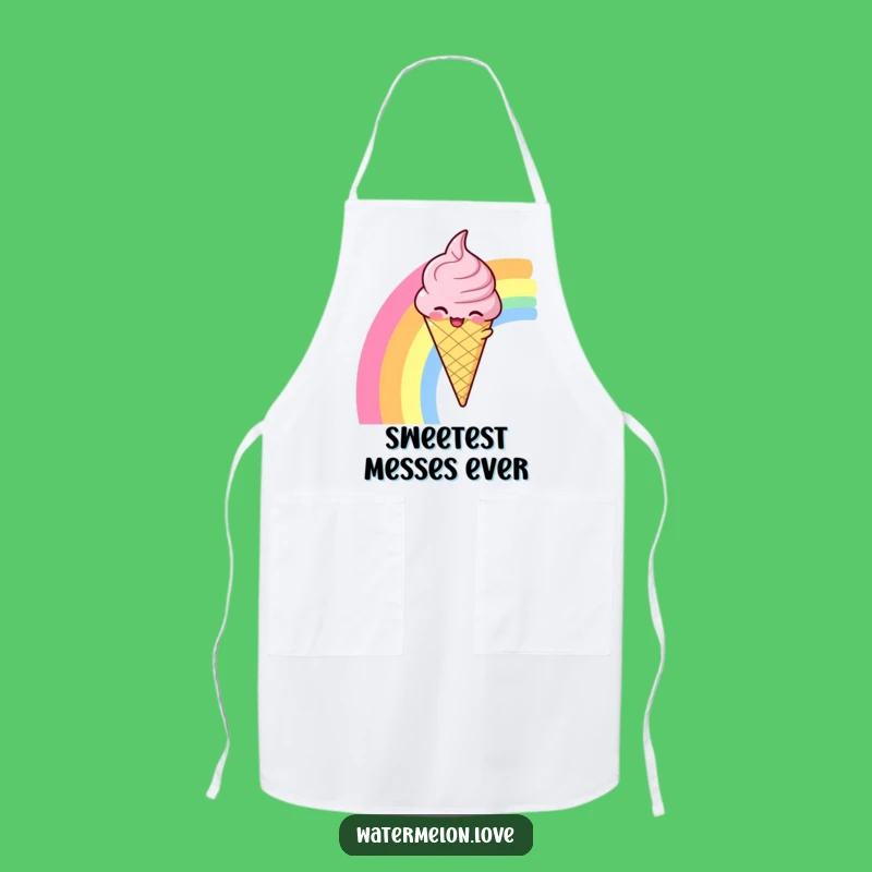 Funny Ice Cream Chef Apron: Cook Up Sweet Smiles