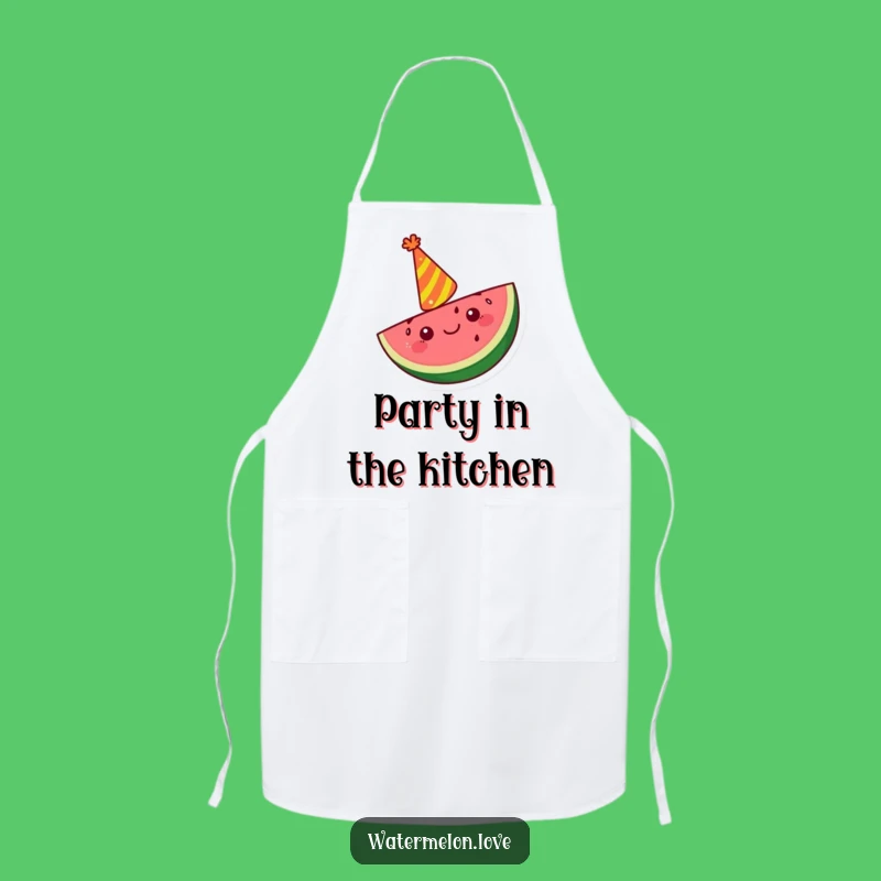 Funny Kawaii Watermelon Apron: Party Prep, Great Funny Gift