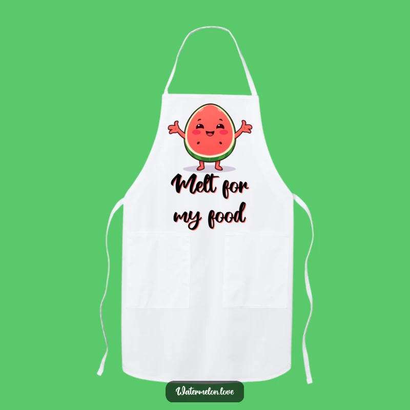 Funny Kawaii Watermelon Hug Apron - Cheerful Wedge Kitchen Hug Gift