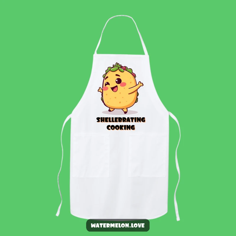 Funny Taco Apron: Dancing Chef, Hilarious Funny Gift for Kitchen Fun