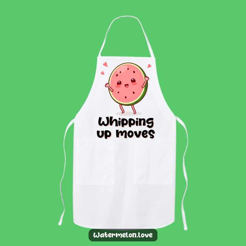 Funny Watermelon Dancer Apron: Hilarious Fruit Chef for Kitchen Fun