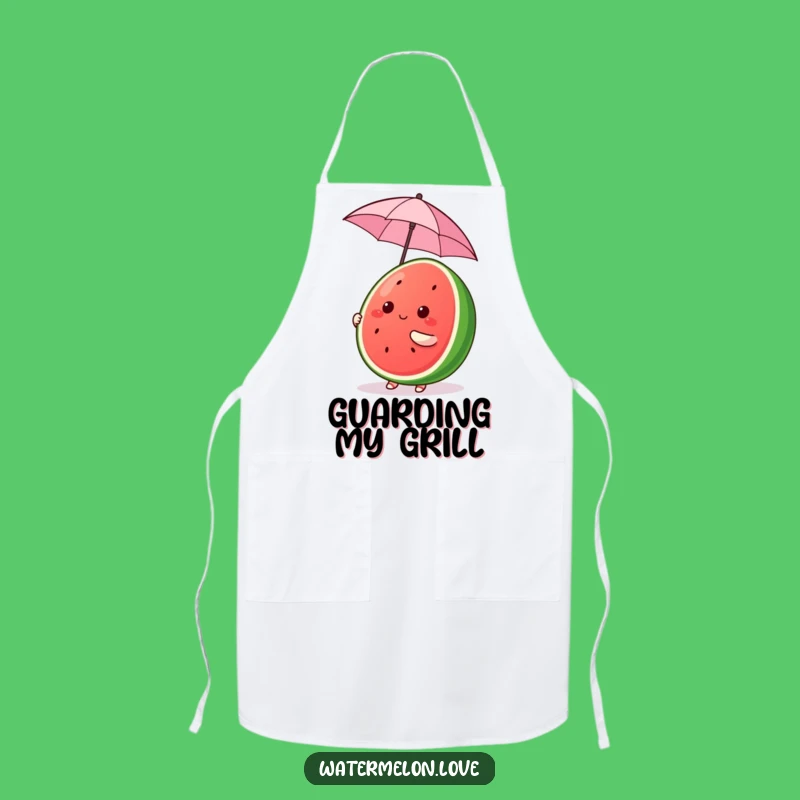 Funny Chef Kawaii Watermelon Apron - Umbrella Balance - Fun Kitchen Gift