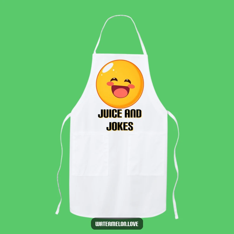 Funny Laughing Orange Apron: Cook with Joy and Humor Gift