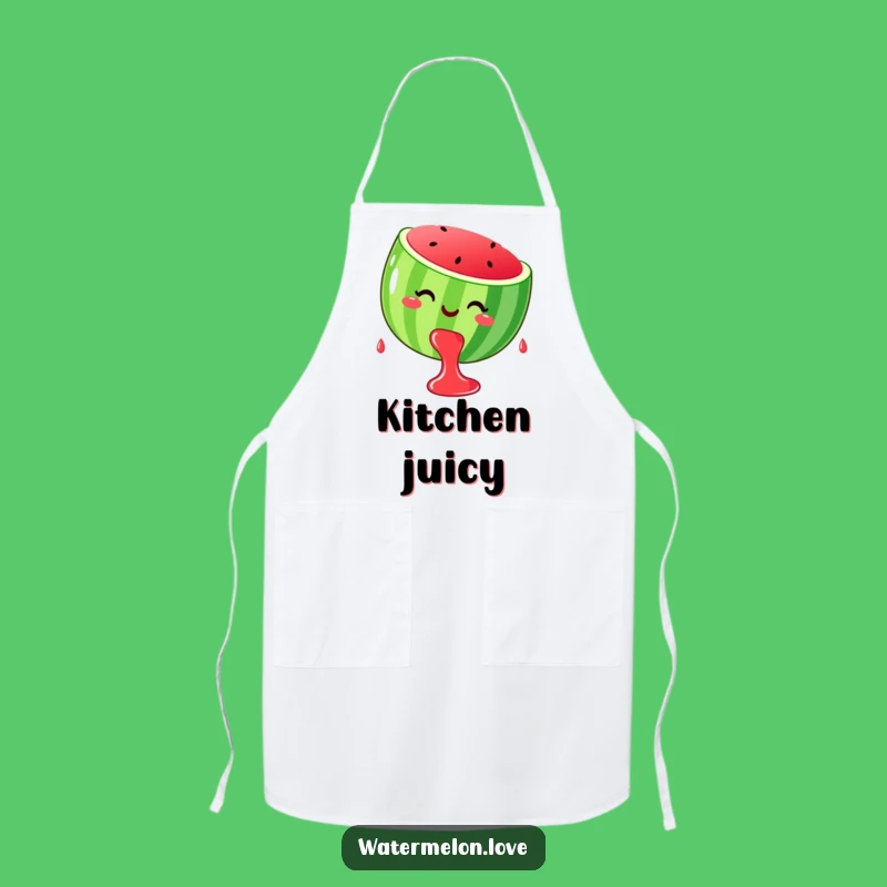 Funny Watermelon Juice Apron: Happy Dripping While You Cook