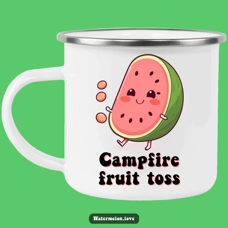 Funny Watermelon Camping Mug: Summer Adventures - Outdoor Gift!