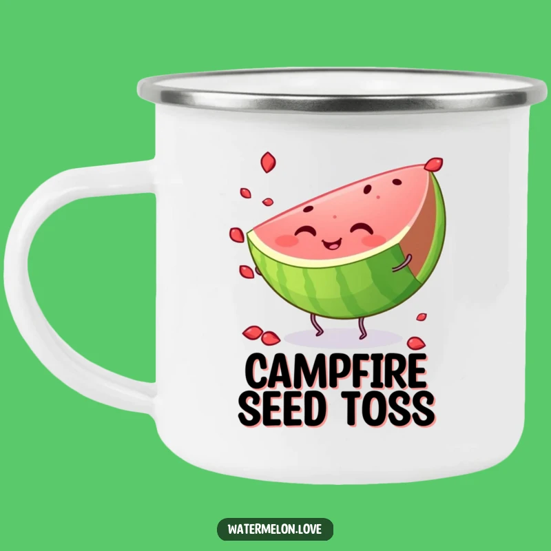 Funny Watermelon Juggling Camping Mug - Outdoor Cup for Summer Adventures