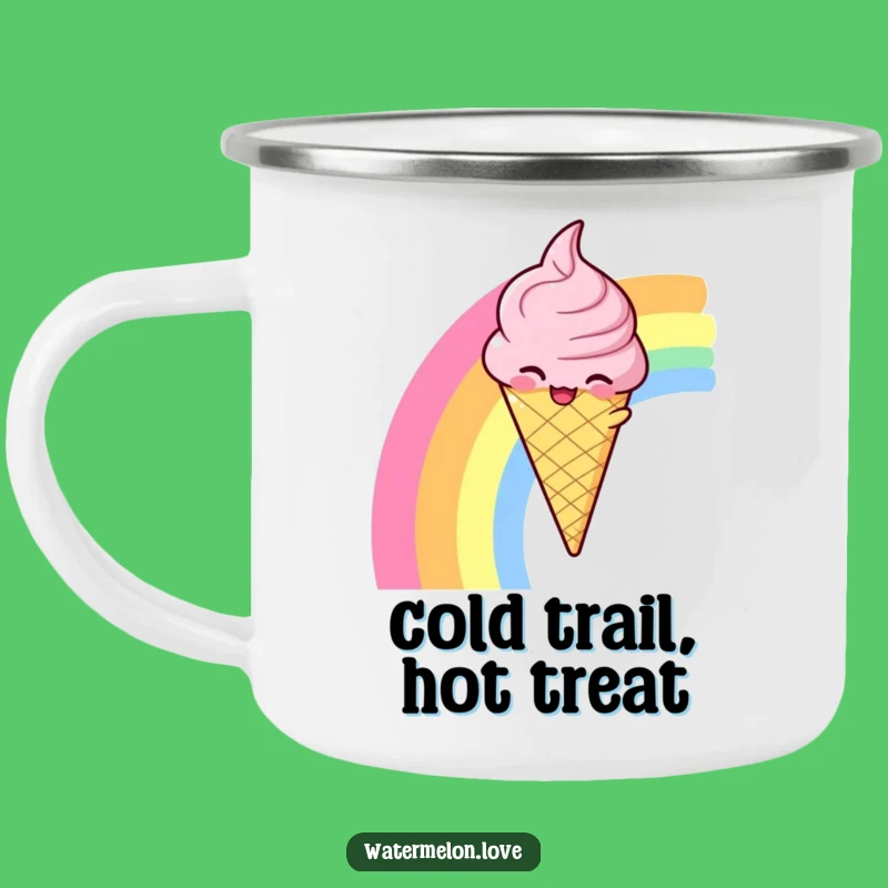 Funny Ice Cream Explorer Camping Mug: Sweet Sips Outdoors