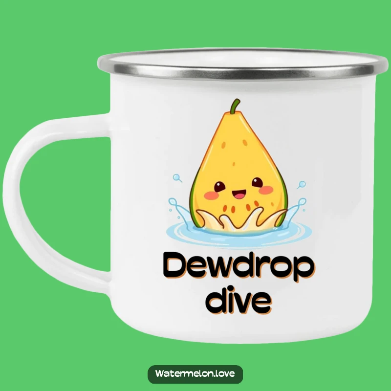 Funny Melon Splash Camping Mug - Outdoor Cup for Refreshing Adventures