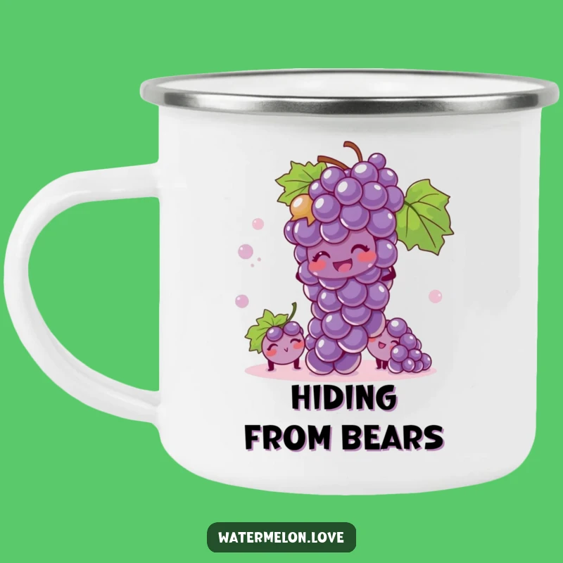 Durable Funny Giggling Grape Camping Mug: Your Playtime Partner - Fun Funny Gift