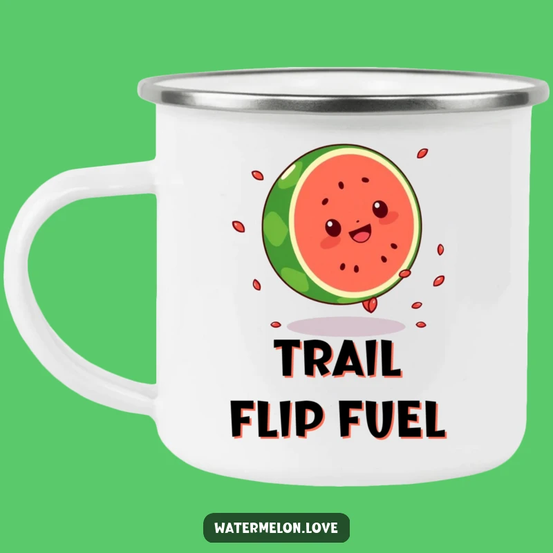 Funny Outdoor Kawaii Watermelon Cartwheel Camping Mug: Adventure Fuelled Fun