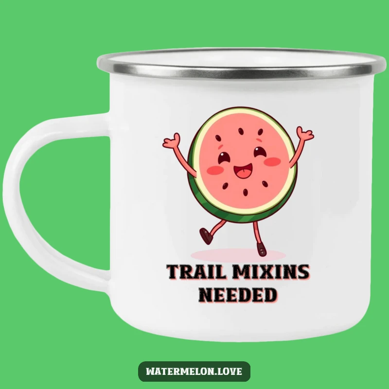 Funny Watermelon Dance Camping Mug - Rugged & Hilarious Outdoor Adventure Gift