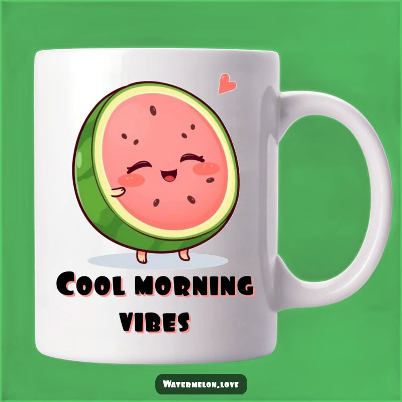 Funny Wobbly Watermelon Mug - Relaxing Slice Gift for Chill Vibes