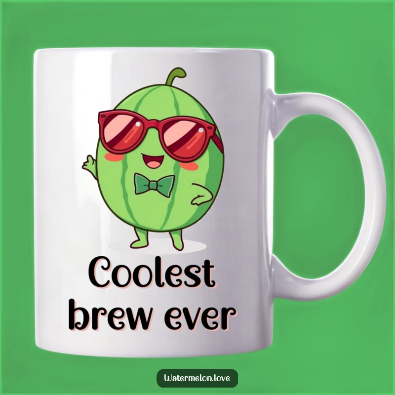 Funny Kawaii Watermelon Mug: Dapper & Cheerful Fruit Style Gift