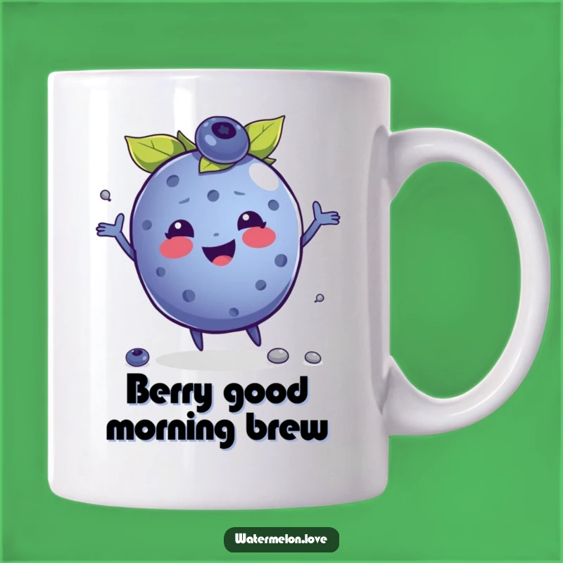 Funny Blueberry Juggling Mug - Joyful Gift for Fruit Lovers and Comedians!