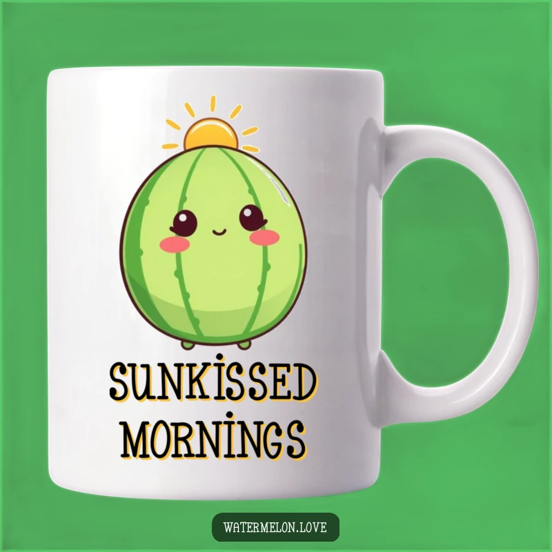 Funny Sunshine Watermelon Mug: Hilarious Fruit Character Gift for Bright Mornings