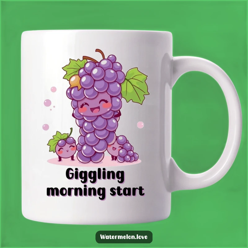 Funny Giggling Grape Mug: Playful Hide-and-Seek Fun - Perfect Funny Gift
