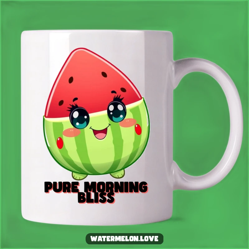 Funny Watermelon Delight Mug: A Hilarious Fruit Character Gift for Pure Joy