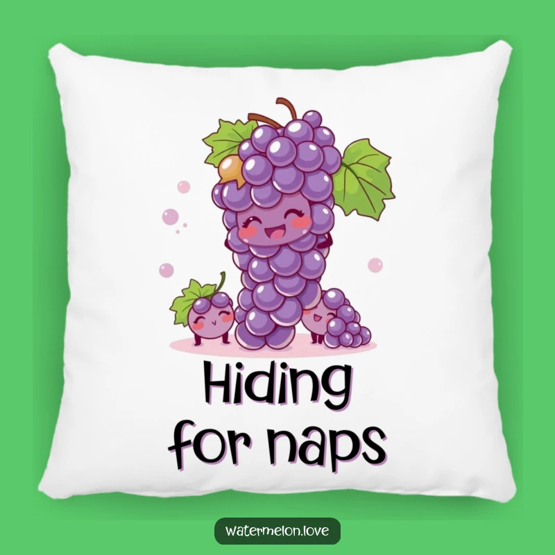 Comforting Funny Giggling Grape Pillow: Snuggle Up with Playful Fruit - Sweet Funny Gift
