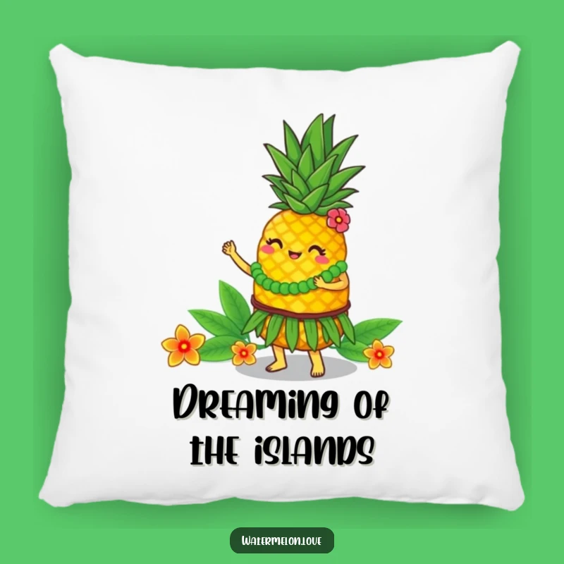 Funny Hula Pineapple Pillow: Cozy Tropical Fruit Accent, Plush Hilarious Gift!