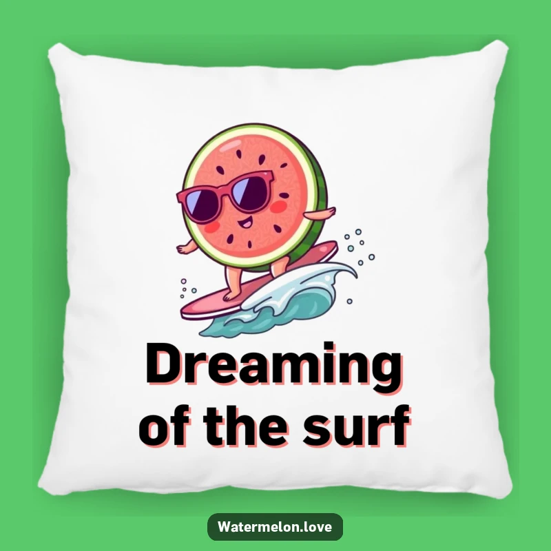 Funny Kawaii Watermelon Pillow: Cozy Surfing Fruit for Ultimate Comfort, Perfect Funny Gift