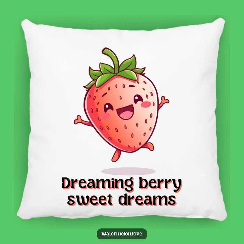 Funny Kawaii Strawberry Jump Pillow: Cuddle Up with Comfort and Laughter