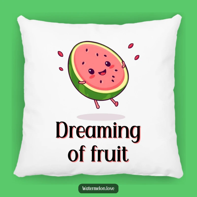 Funny Kawaii Watermelon Pillow: Cozy Fruit Fun, Comfy Summer Gift!
