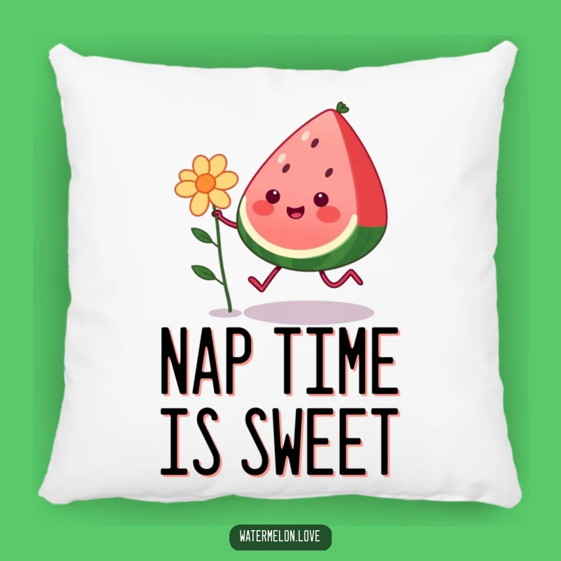 Funny Kawaii Watermelon Pillow: Cozy Skipping Fruit Comfort, Adorable Gift for Sweet Dreams