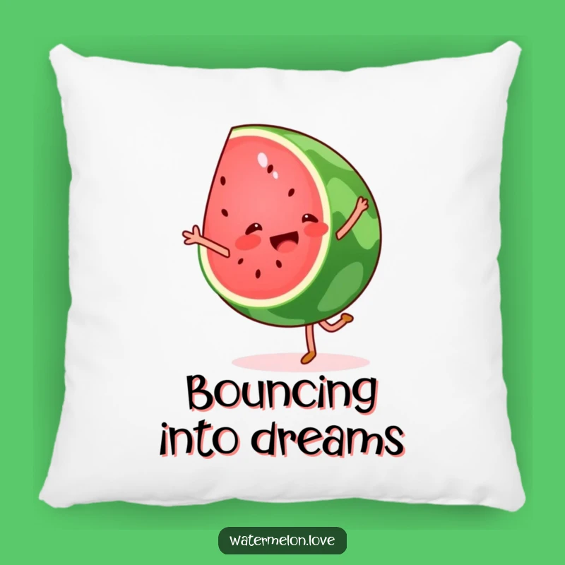 Funny Watermelon Cartwheel Pillow: Comfy and Hilarious Fruit Accent Decor Gift