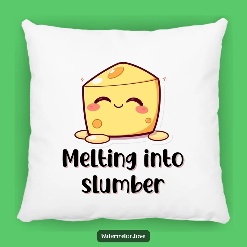 Funny Kawaii Melting Cheese Pillow: Cuddle Up with Cheesy Comfort