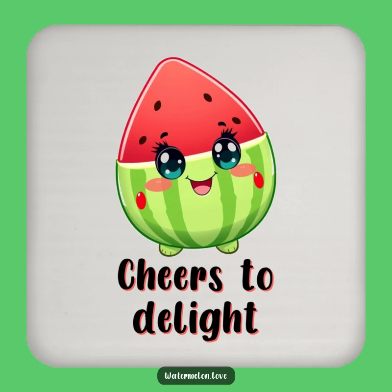 Funny Watermelon Delight Coasters: Protect Surfaces with Hilarious Fruit Art