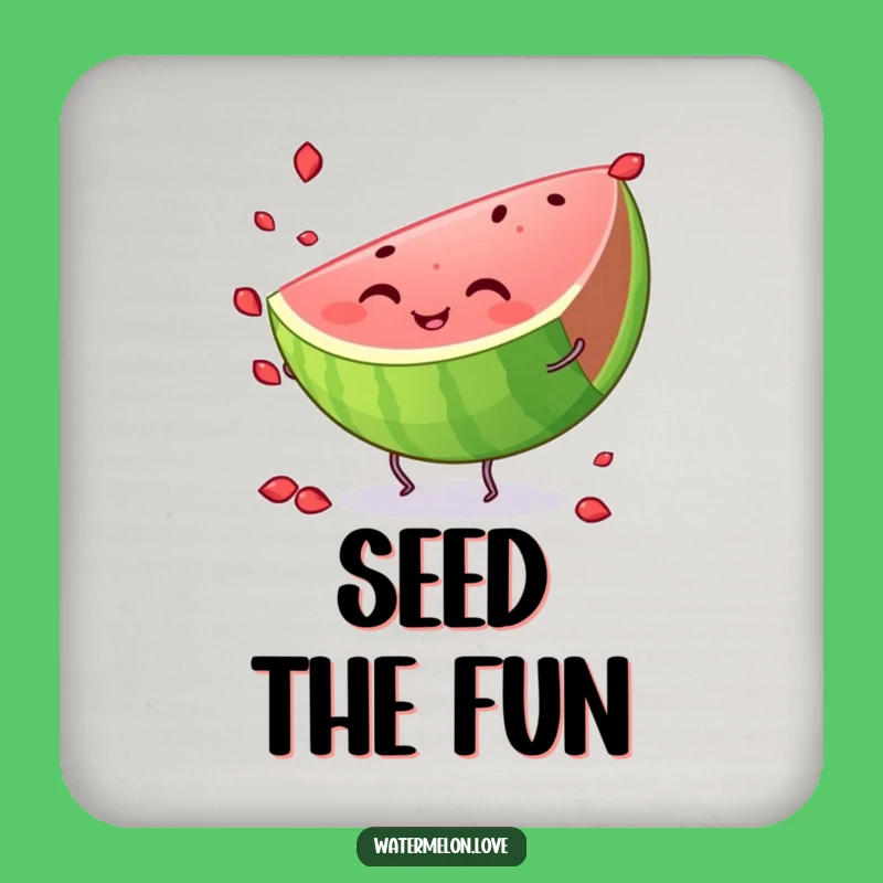 Funny Watermelon Juggling Coaster - Protect Surfaces with Summer Fun