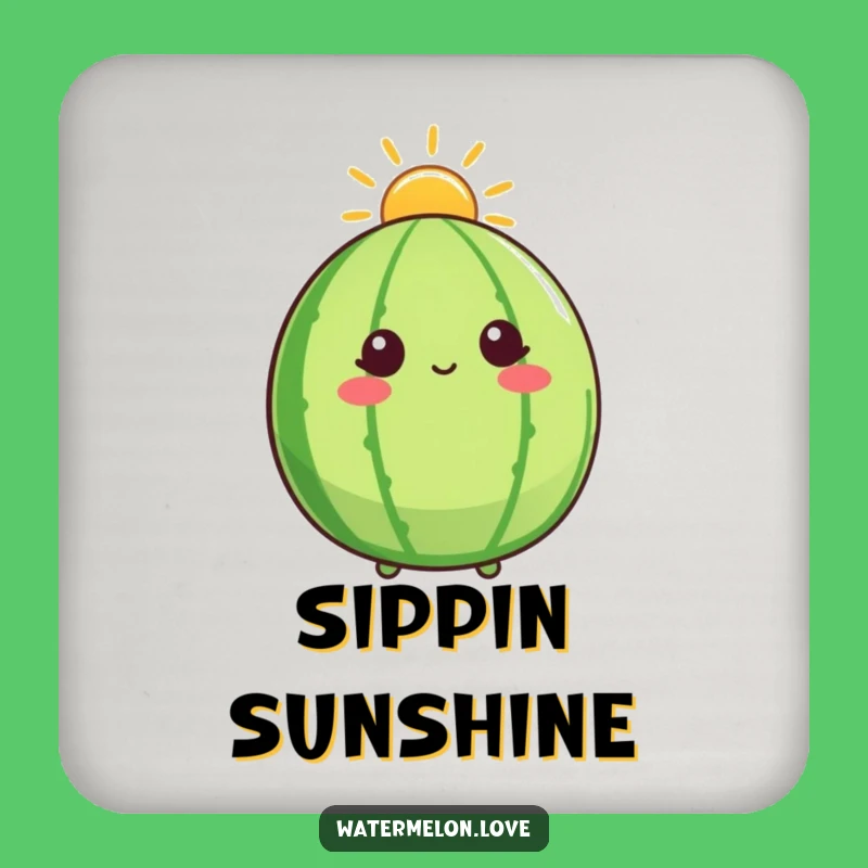 Funny Sunshine Watermelon Coasters: Protect Surfaces with Hilarious Fruit Art