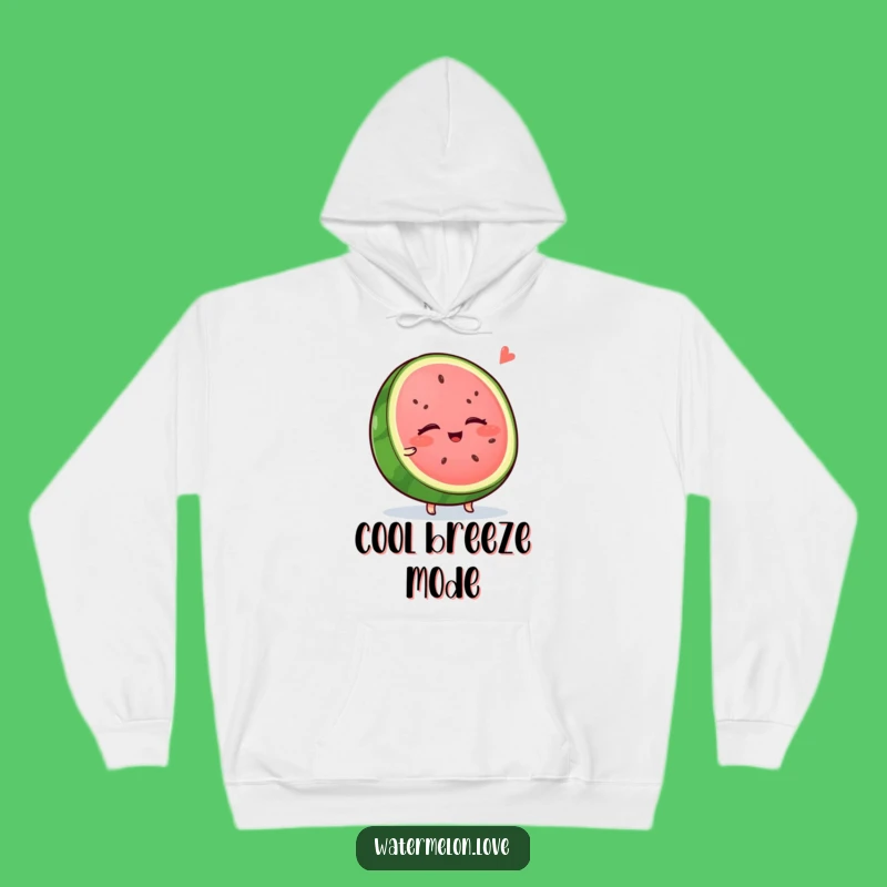 Funny Wobbly Watermelon Hoodie - Cozy Sweatshirt for Ultimate Relaxation