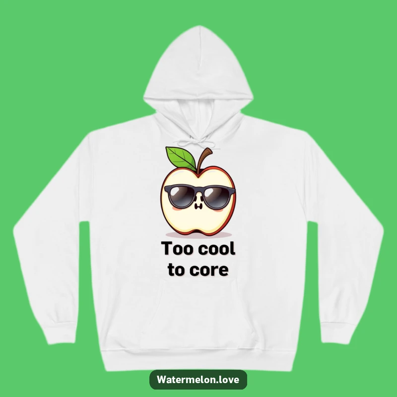 Cozy Funny Apple Slice Sunglasses Hoodie - Chill and Stay Warm!
