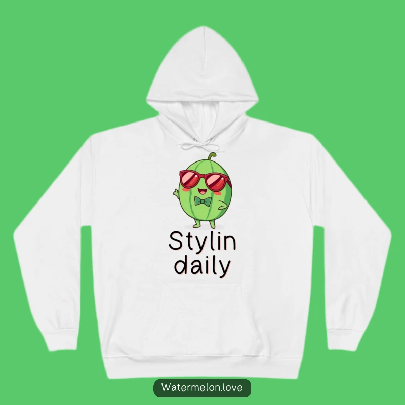 Cozy Funny Kawaii Watermelon Hoodie: Dapper & Warm Fruit Style