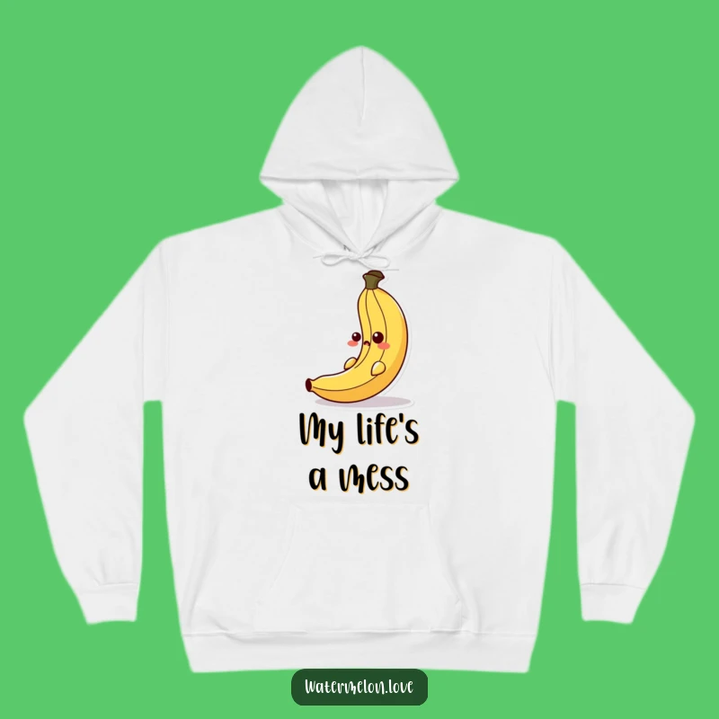 Funny Banana Peel Slipping Hoodie - Cozy and Hilarious Winter Wear!