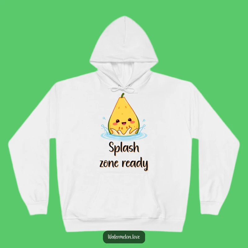 Funny Melon Splash Hoodie - Cozy Sweatshirt for Water Lovers