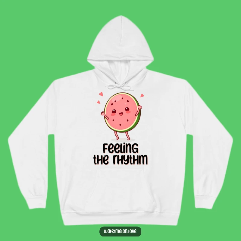 Funny Watermelon Slice Hoodie: Cozy & Hilarious Fruit Character for Winter Fun