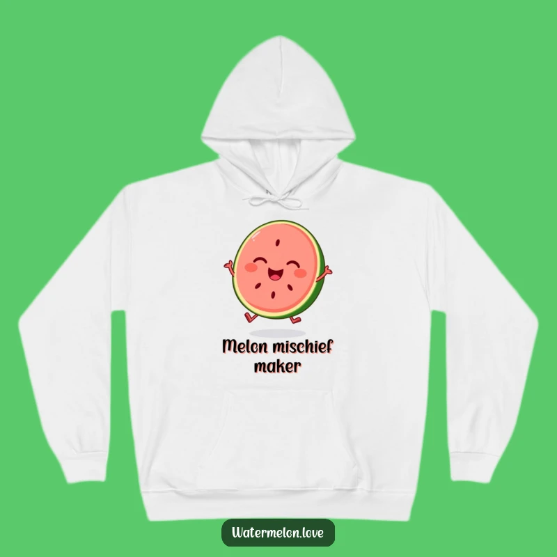 Funny Watermelon Slice Joyful Bounce Hoodie: Cozy Comfort for Happy Vibes