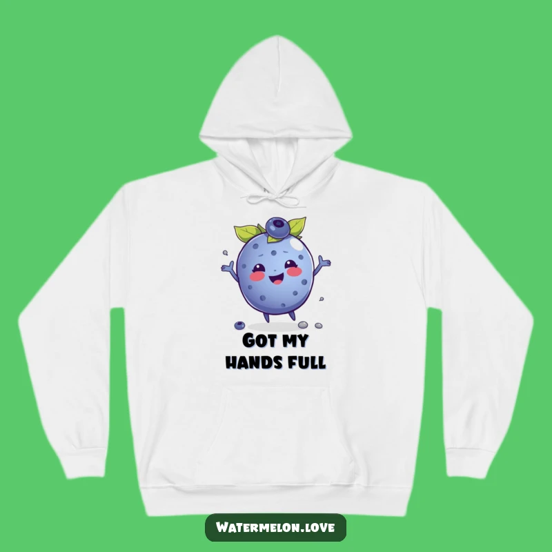 Funny Blueberry Juggling Hoodie - Cozy Comfort with a Side of Fun!