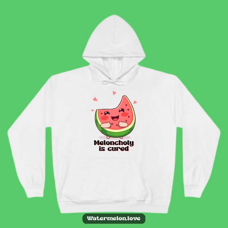 Cozy Funny Kawaii Watermelon Hug Hoodie - Warm Hugs Guaranteed!