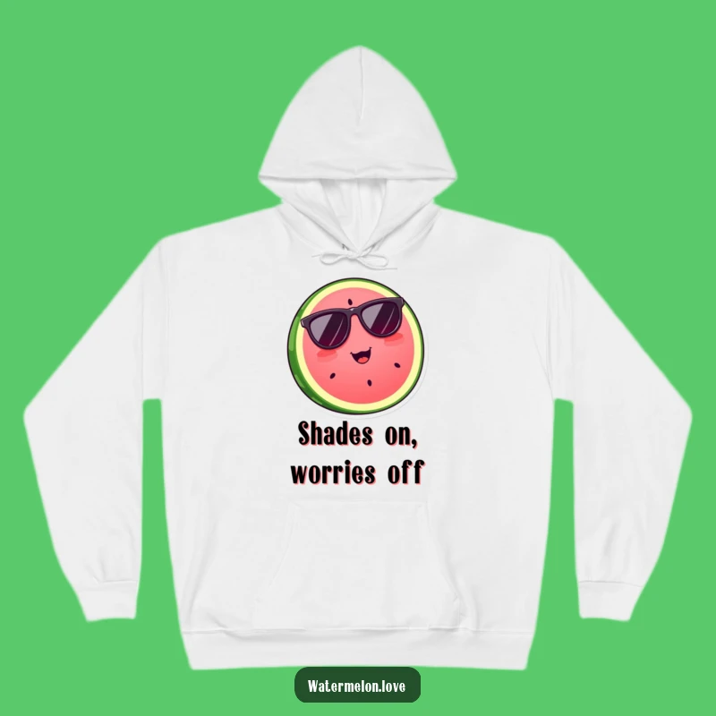Funny Cool Watermelon Slice Hoodie: Ultimate Sunglasses Style, Cozy Funny Gift