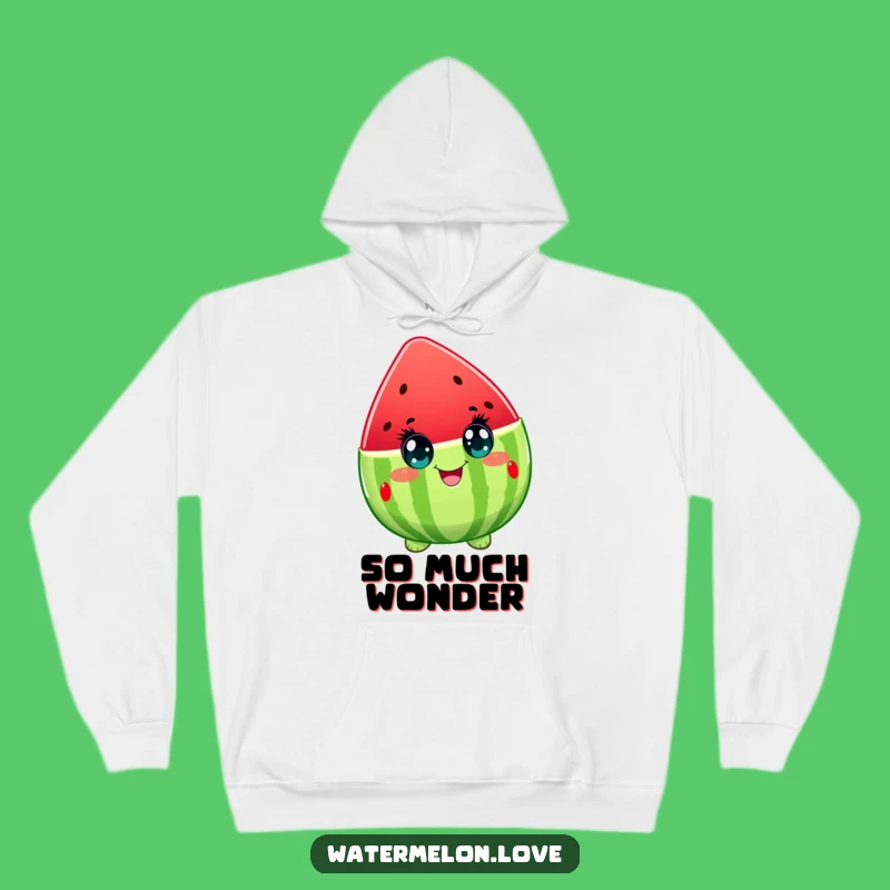 Funny Watermelon Joy Hoodie: Warm & Hilarious Fruit Character for Cozy Delight