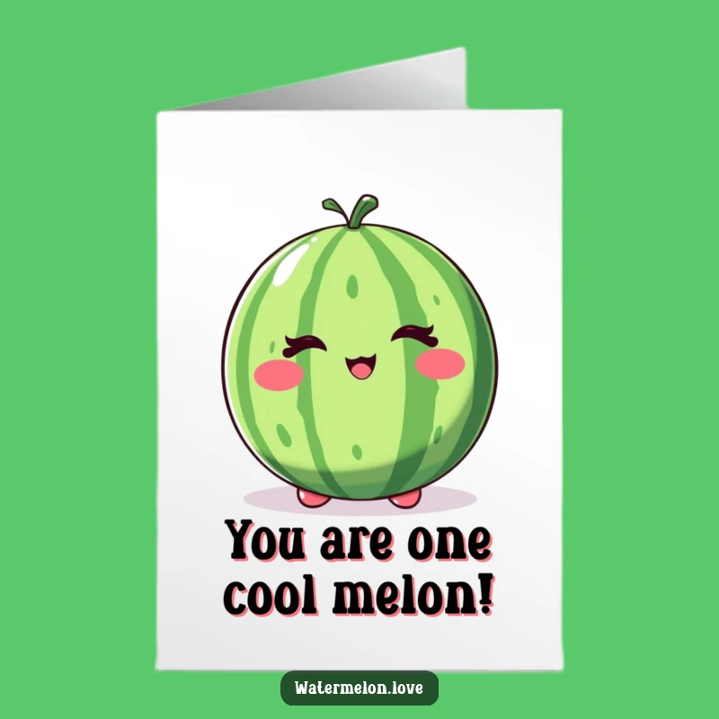 Free Printable Congrats Card: Winking Watermelon Success Funny Downloadable Gift