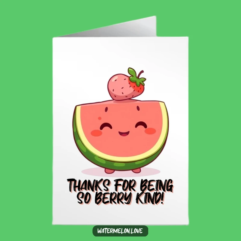 Free Printable Thank You Card: Watermelon Berry Balance for a Sweet, Downloadable Gift