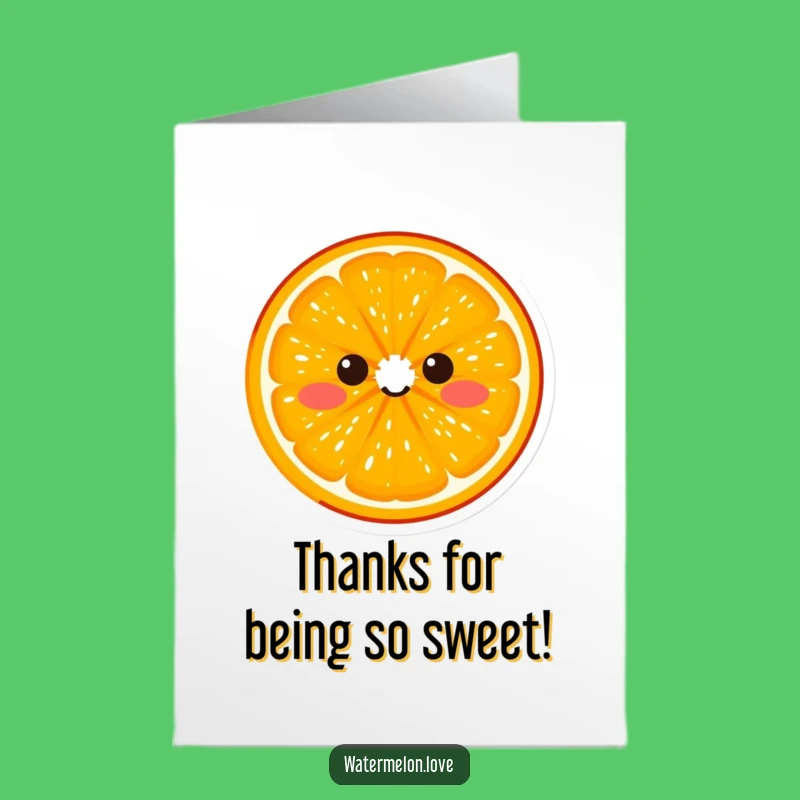 Free Printable Thank You Orange Card: A Giggling Downloadable Gift of Gratitude