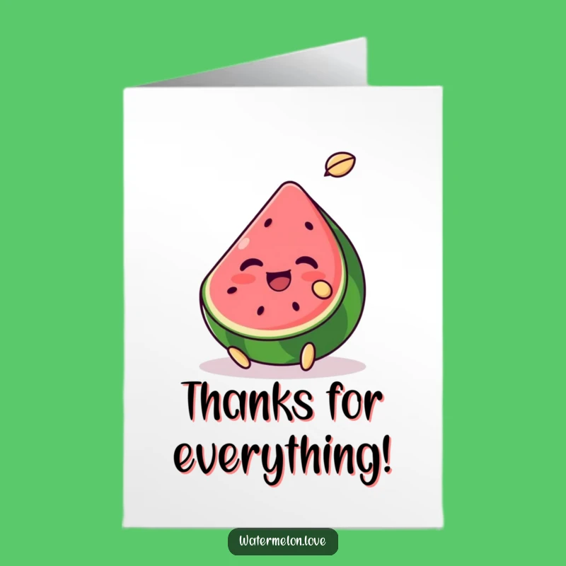 Free Printable Thank You Watermelon Card: Seed Your Gratitude with a Downloadable Gift