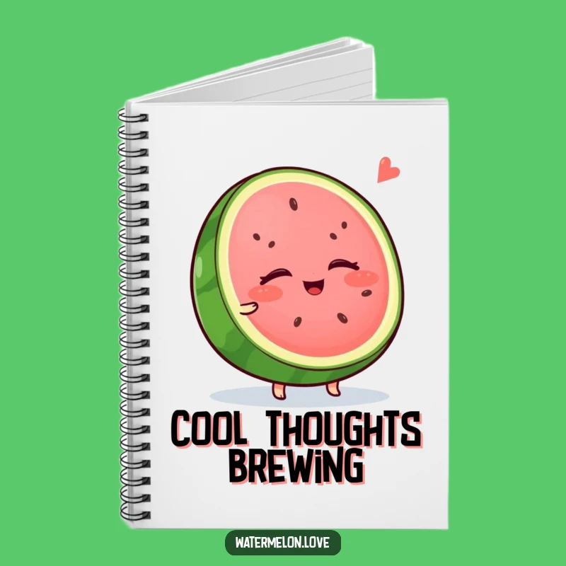 Funny Wobbly Watermelon Notebook - Journal for Relaxed Thoughts
